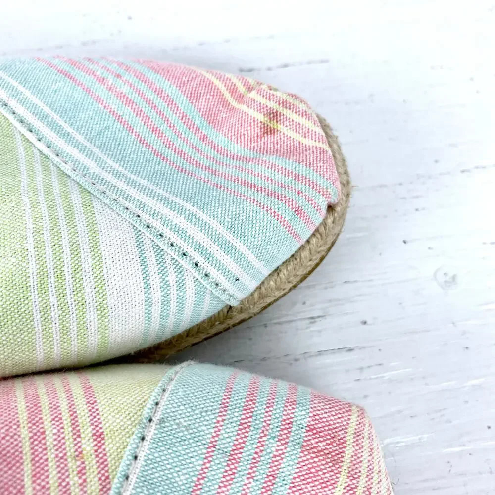 TOMS Baxter Espadrilles Pastel Women's 6.5 Flats